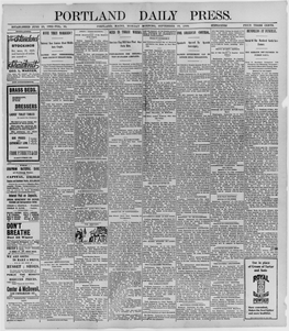 Portland Daily Press: September 19, 1898