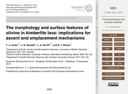 The Morphology and Surface Features of T