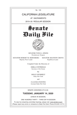 Senate Daily File