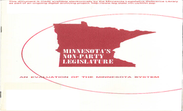 UATION of the MINNESOTA SYSTEM F1'oln a 111Cl17/USC1'ipt P1'epared by Daniel S