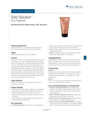 Sole Solution™ Foot Treatment