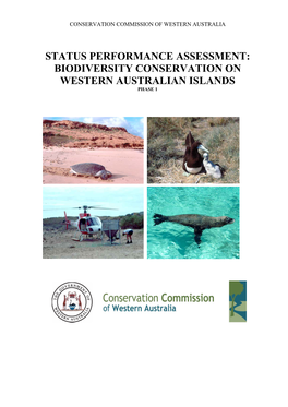 Status Performance Assessment: Biodiversity Conservation on Western Australian Islands Phase 1