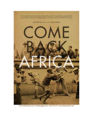 Come Back Africa Press