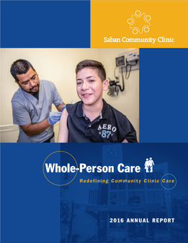 Whole-Person Care Redefining Community Clinic Care
