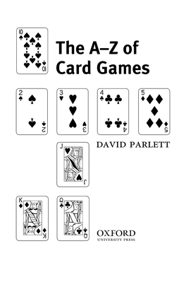 The A–Z of Card Games