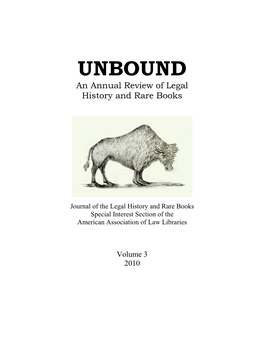 Unbound, Volume 3 (2010)