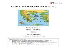 YEAR 3: ANCIENT GREECE (5 Lessons)