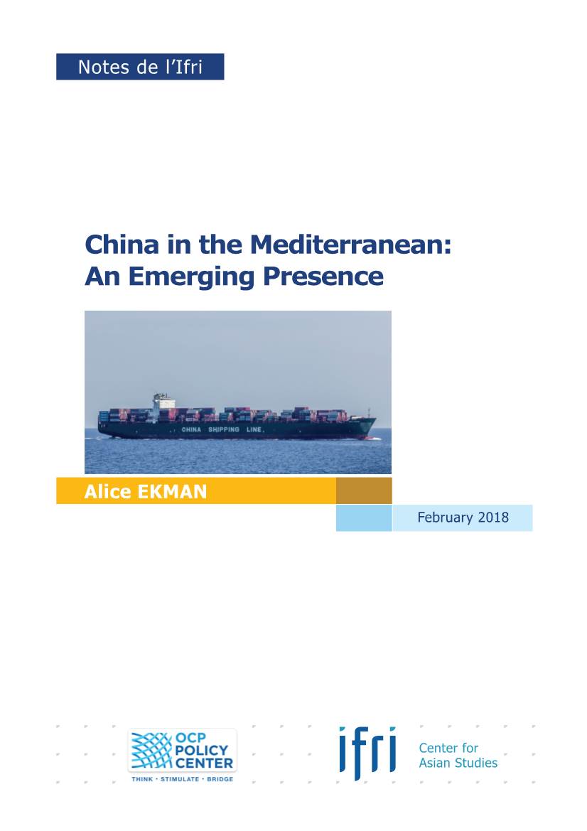 China in the Mediterranean: an Emerging Presence