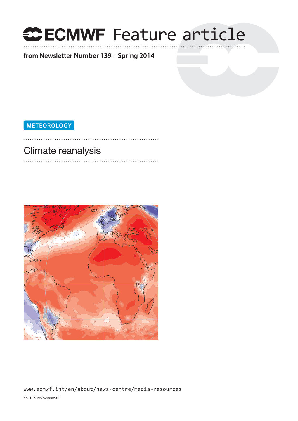 Climate Reanalysis