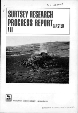 Surtsey Research Progress Report