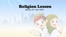 Religion Lesson Monday 20Th April 2020 Week 1 Outline