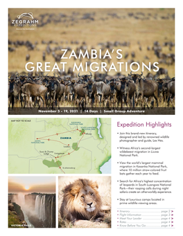 Zambia's Great Migrations