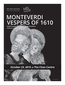 2015-10-23 Monteverdi Vespers