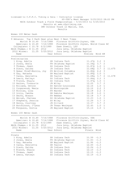 Licensed to CFPI Timing & Data