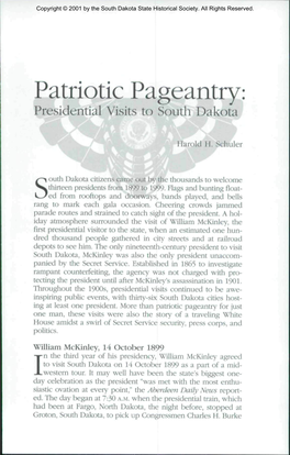 Patriotic Pageantry: Presidential Visits to South Dakota