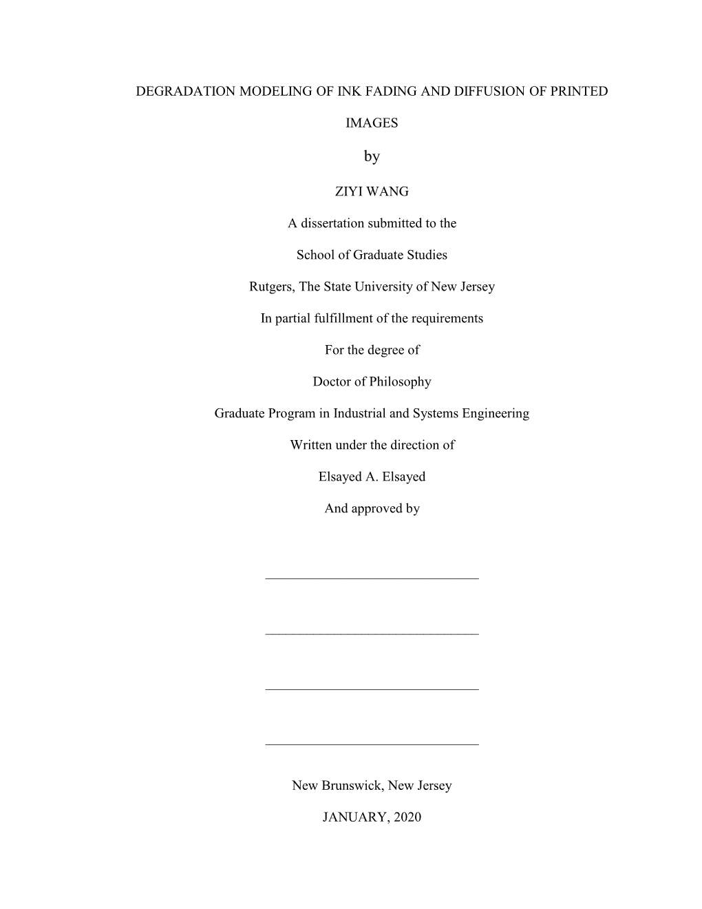 Degradation Modeling of Ink Fading and Diffusion of Printed