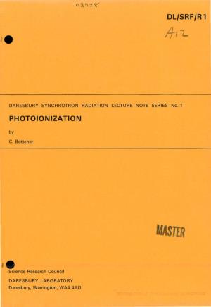 Photoionization
