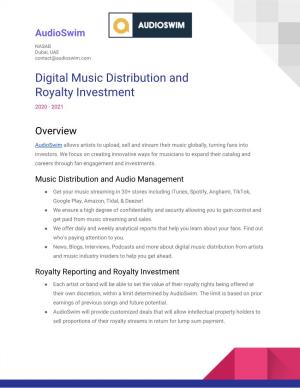 Digital Music Distribution and Royalty Investment