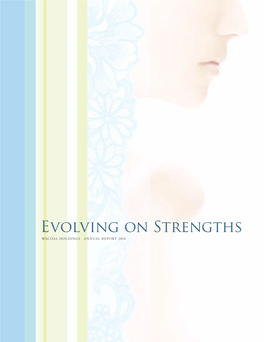 Evolving on Strengths WACOAL HOLDINGS ANNUAL REPORT 2010 Expressing Beauty