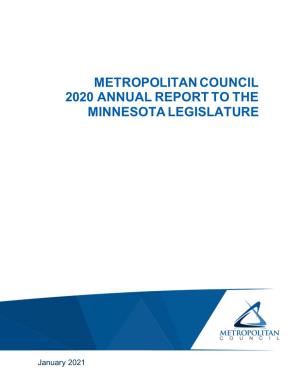 2020 Annual Report to the Legislature