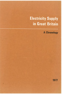 Electricity Supply in Great Britain
