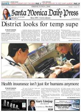 District Looks for Temp Supe