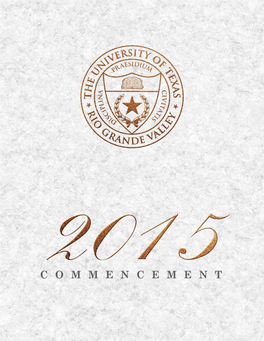 2015 Fall Commencement