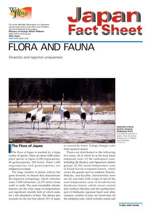 FLORA and FAUNA Diversity and Regional Uniqueness