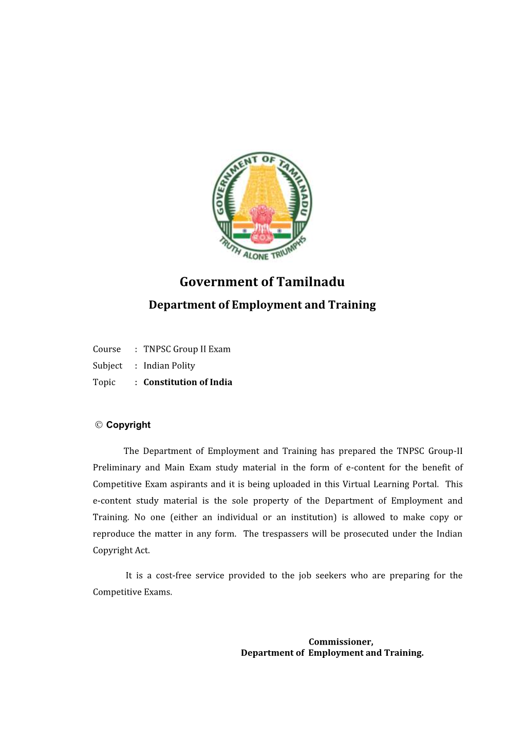 Government of Tamilnadu