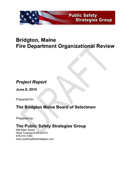 2015 FD Organizational Review
