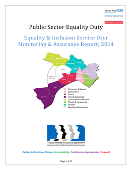 Equality & Inclusion Service User Monitoring & Assurance Report