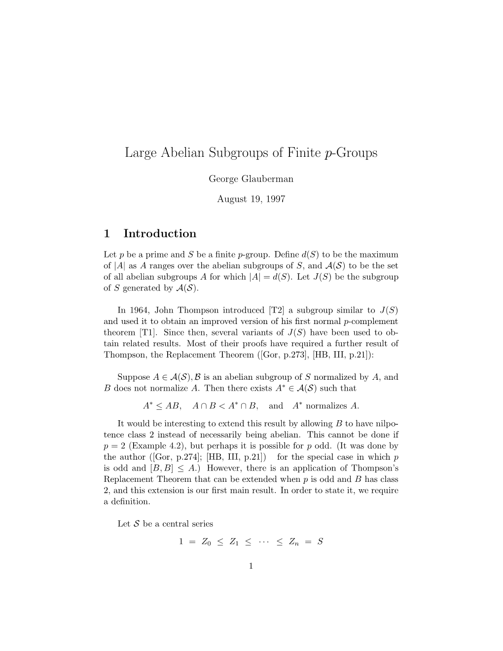 Large Abelian Subgroups of Finite P-Groups