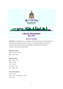 Library Newsletter April 2021