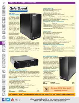 See Page 364 for Quiet Speed Streaming Solutions