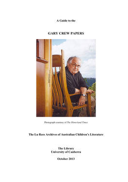 Gary Crew Papers