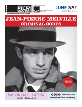 Jean-Pierre Melville Criminal Codes