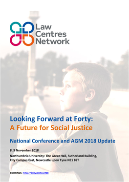 Looking Forward at Forty: a Future for Social Justice