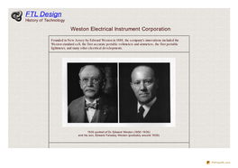 Weston Electrical Instrument Corporation