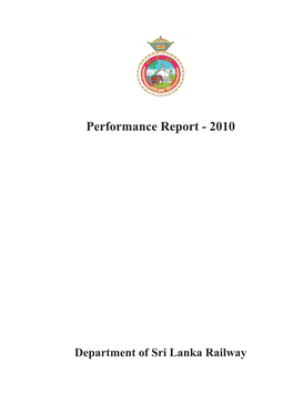Performance Report - 2010