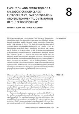 Evolution and Extinction of a Paleozoic Crinoid Clade: Phylogenetics, Paleogeography, and Environmental Distribution of the Peri