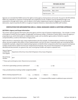 Department of the Army: Army Chief of Engineers/ Army Corps of Engineers Form Applies