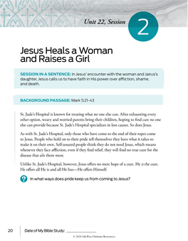 Jesus Heals a Woman and Raises a Girl