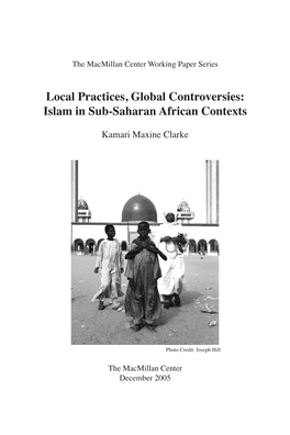 Islam in Sub-Saharan African Contexts