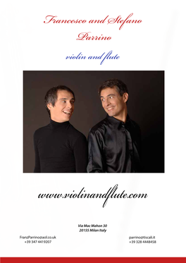 Francesco and Stefano Parrino Violin and Flute