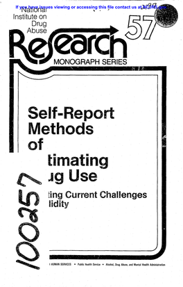 Self-Report Methods of Jg