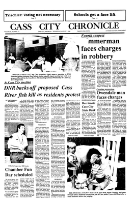 CASS CITY CHRONICLE-WEDNESDAY,AUGUST 3,1988 CASS CITY, MICHIGAN C.Ass City Personal Items