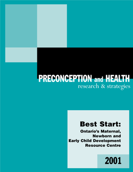 PRECONCEPTION and HEALTH Research & Strategies