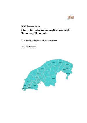 Status for Interkommunalt Samarbeid I Troms Og Finnmark
