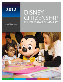 FY12 Disney Citizenship Performance Summary