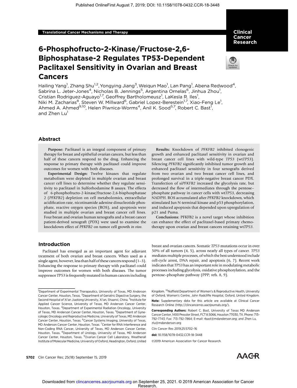 6-Phosphofructo-2-Kinase/Fructose-2